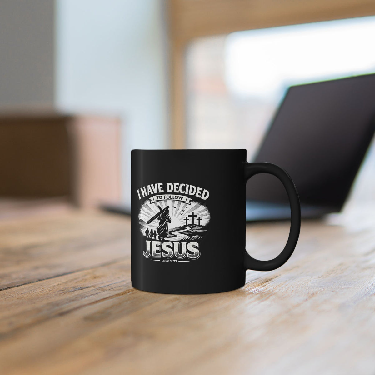 I Have Decided to Follow Jesus - Christian Faith Black Coffee Mug (11oz/15oz)