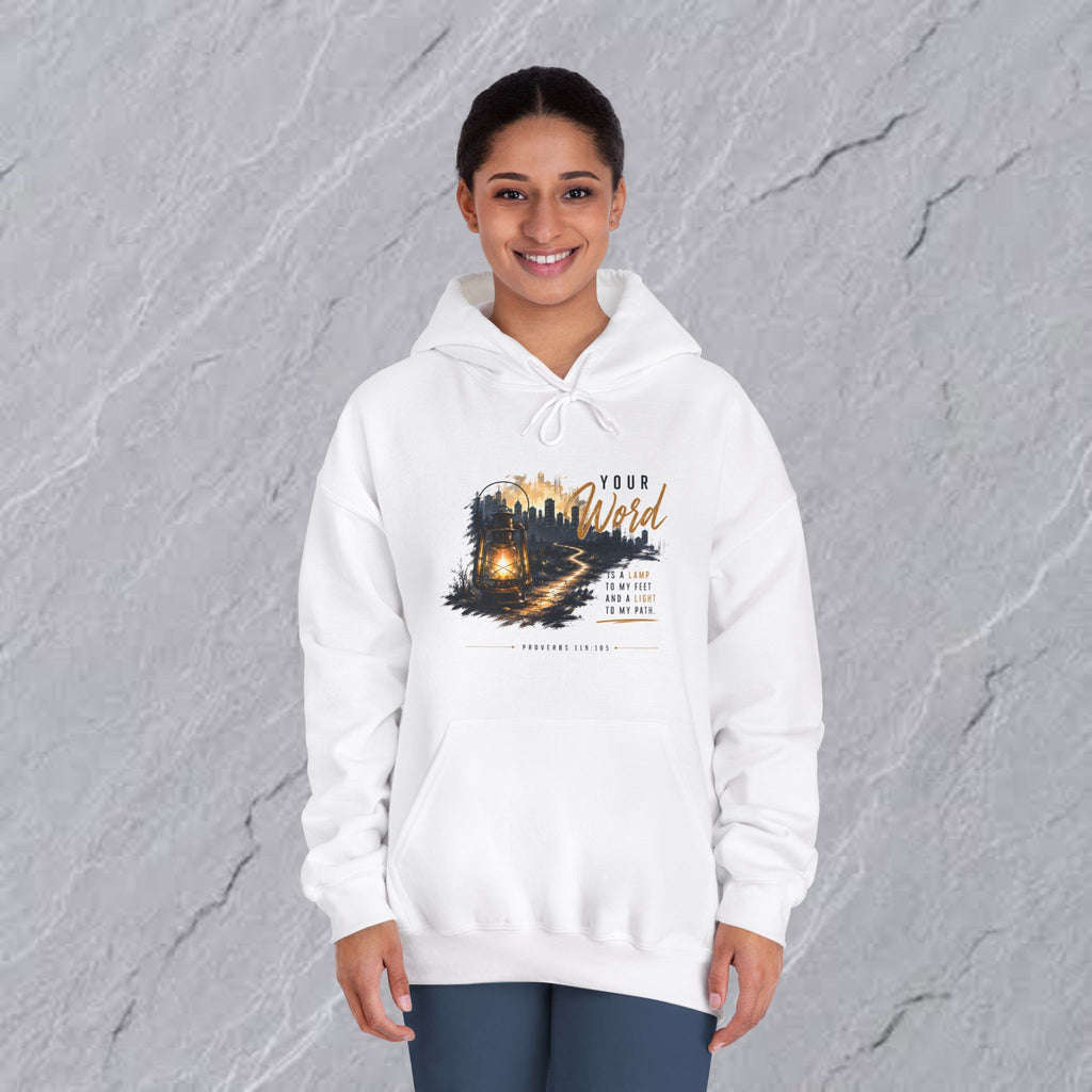 Your Word is Lamp to My Feet -  Hooded Sweatshirt