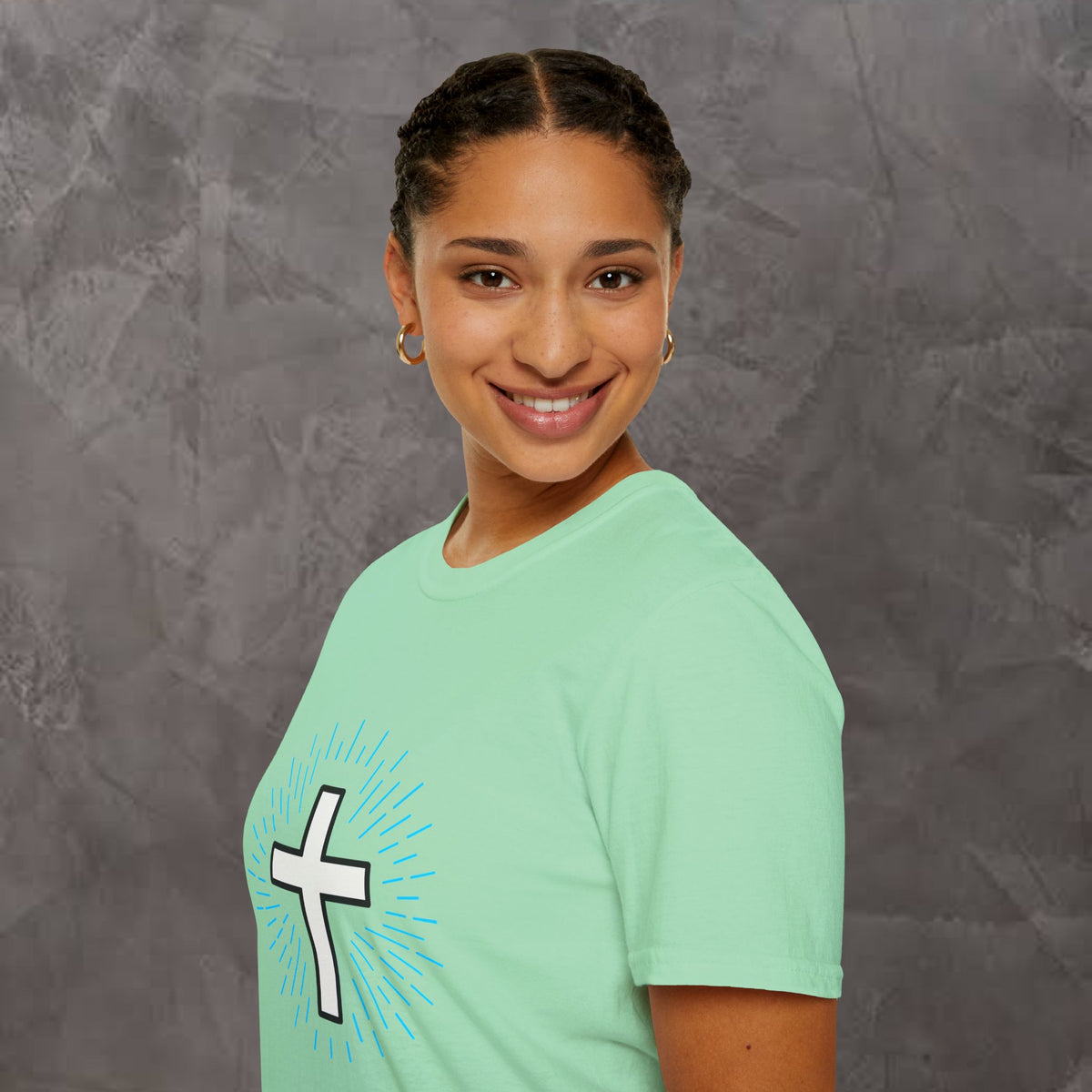 Glowing Cross Emblem T-Shirt
