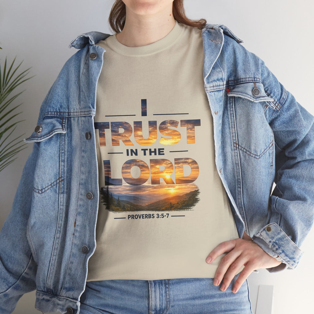 I Trust In The Lord - Mountains T‑Shirt — Proverbs 3:5 Christian Tee