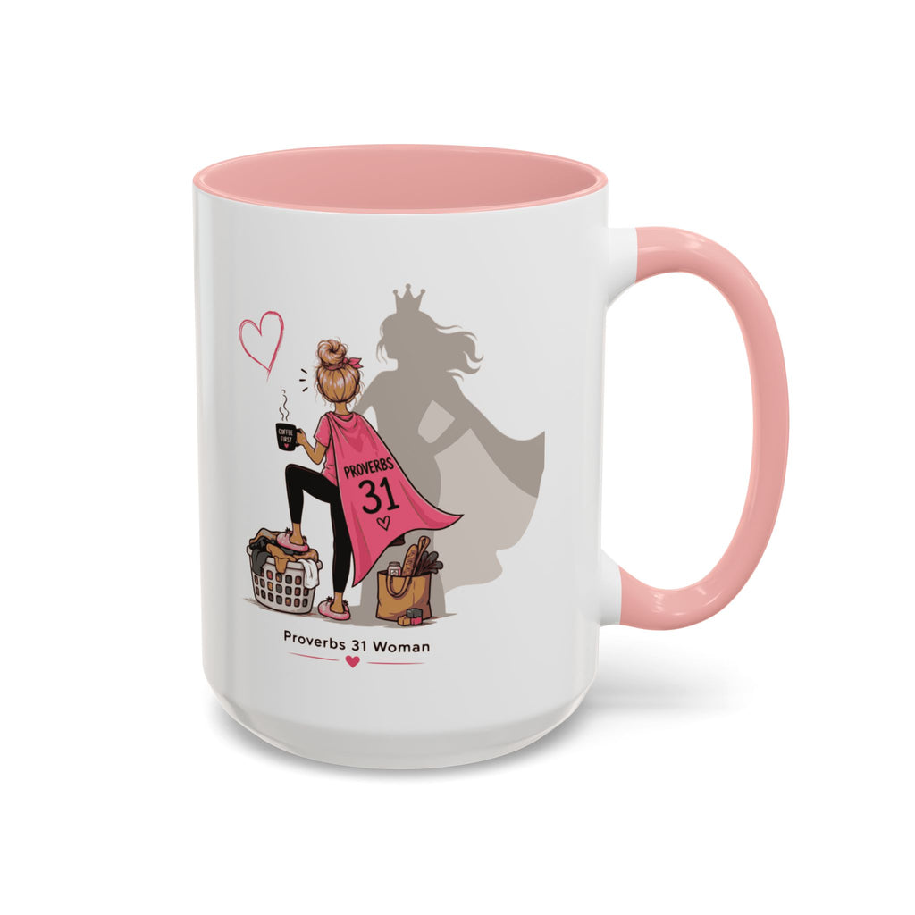 Proverbs 31 Woman Coffee Mug – Inspirational Accent Mug and Gift - Blonde (11/15oz)