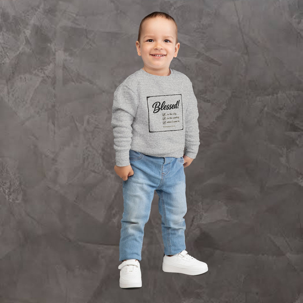Kids/Toddler - Blessed!  -Deuteronomy 28:3-6 Sweatshirt