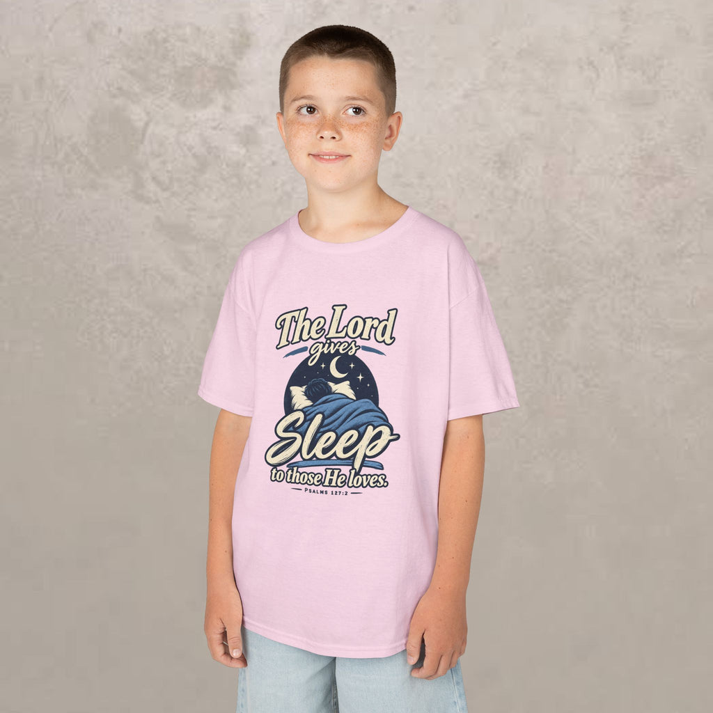 Kids — “The Lord Gives Sleep to Those He Loves” Christian Sleepwear Tee