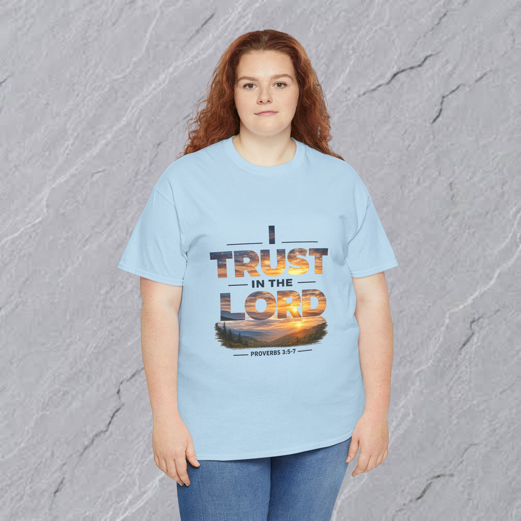 I Trust In The Lord - Mountains T‑Shirt — Proverbs 3:5 Christian Tee