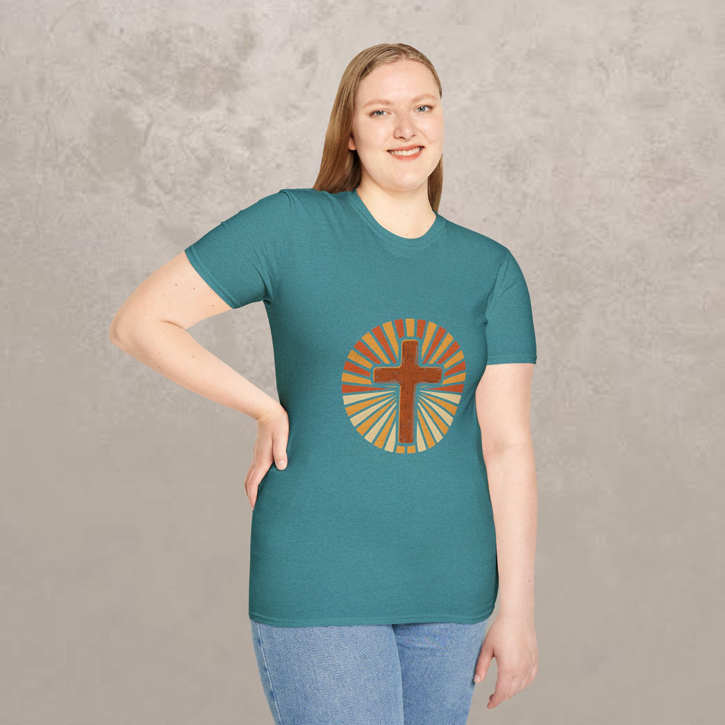 Cross with Sunburst Rays T-Shirt