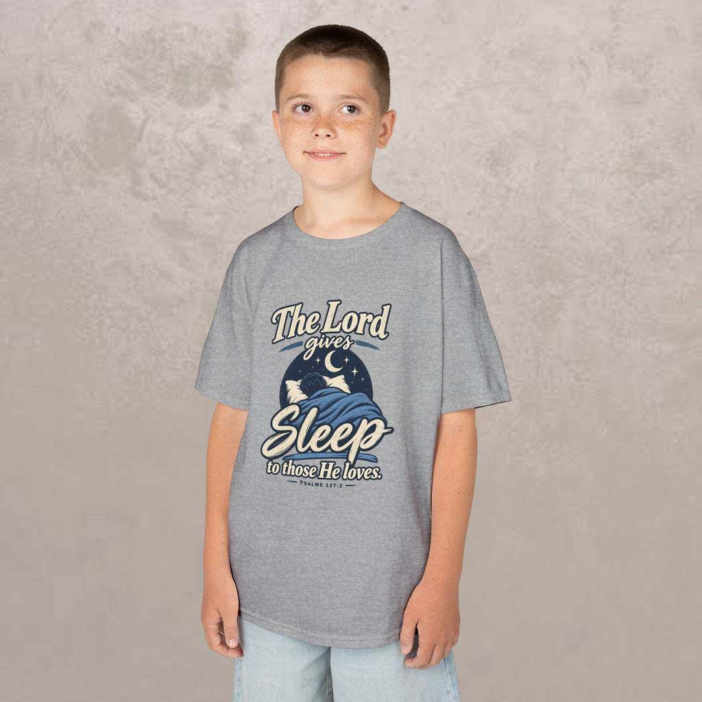 Kids — “The Lord Gives Sleep to Those He Loves” Christian Sleepwear Tee
