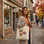Autumn Leaves  — Thankful, Joyful, Peaceful Eco Tote Bag