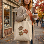 Autumn Leaves  — Thankful, Joyful, Peaceful Eco Tote Bag