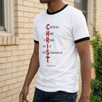 I Can Do All Things Through Christ" Vertical Cross Design Unisex