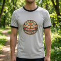 Christian Ringer T-Shirt — "Jesus Is The Best Thing That Ever Happened To Me" Vintage Cross Design