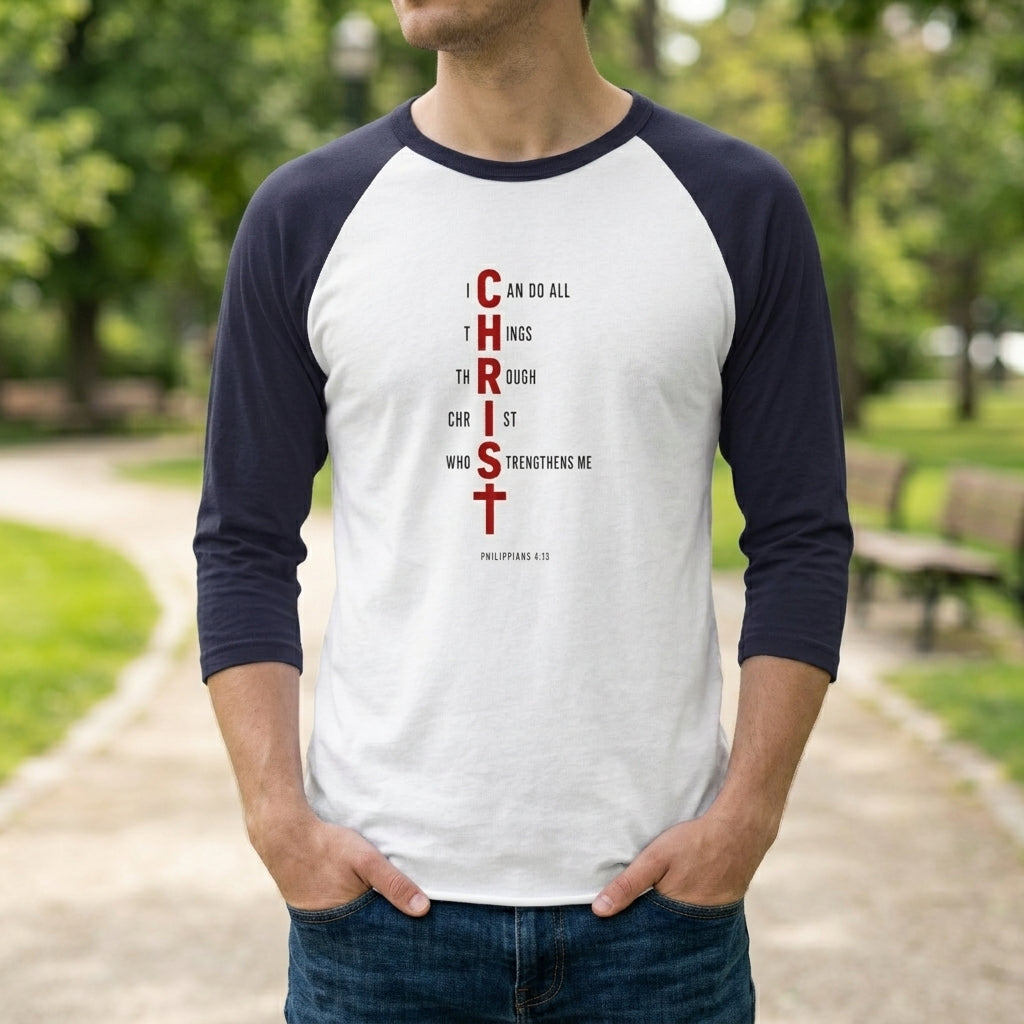 I Can Do All Things Through Christ — Unisex Raglan Tee