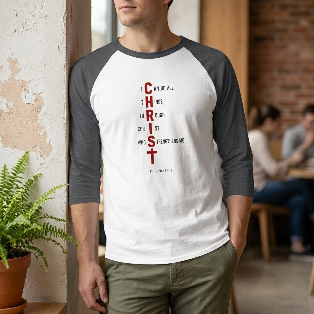 I Can Do All Things Through Christ — Unisex Raglan Tee