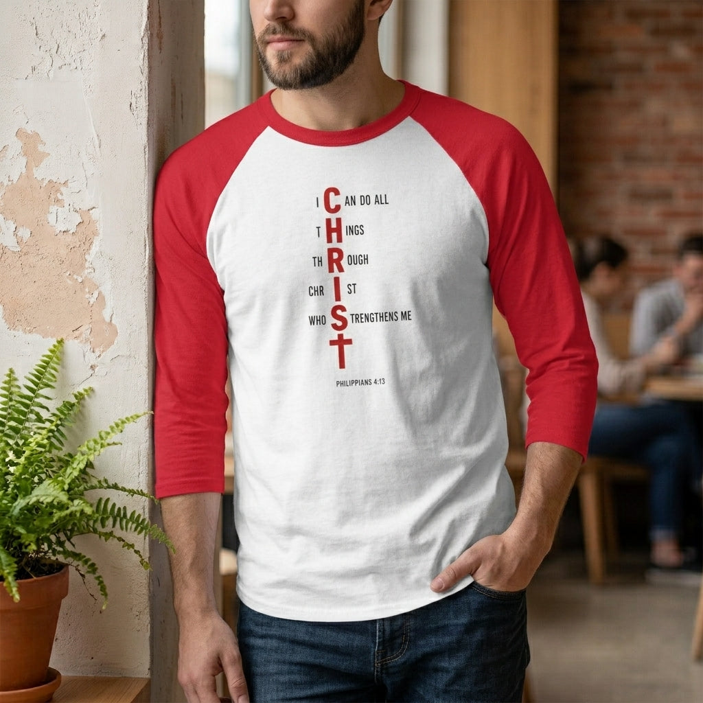 I Can Do All Things Through Christ — Unisex Raglan Tee