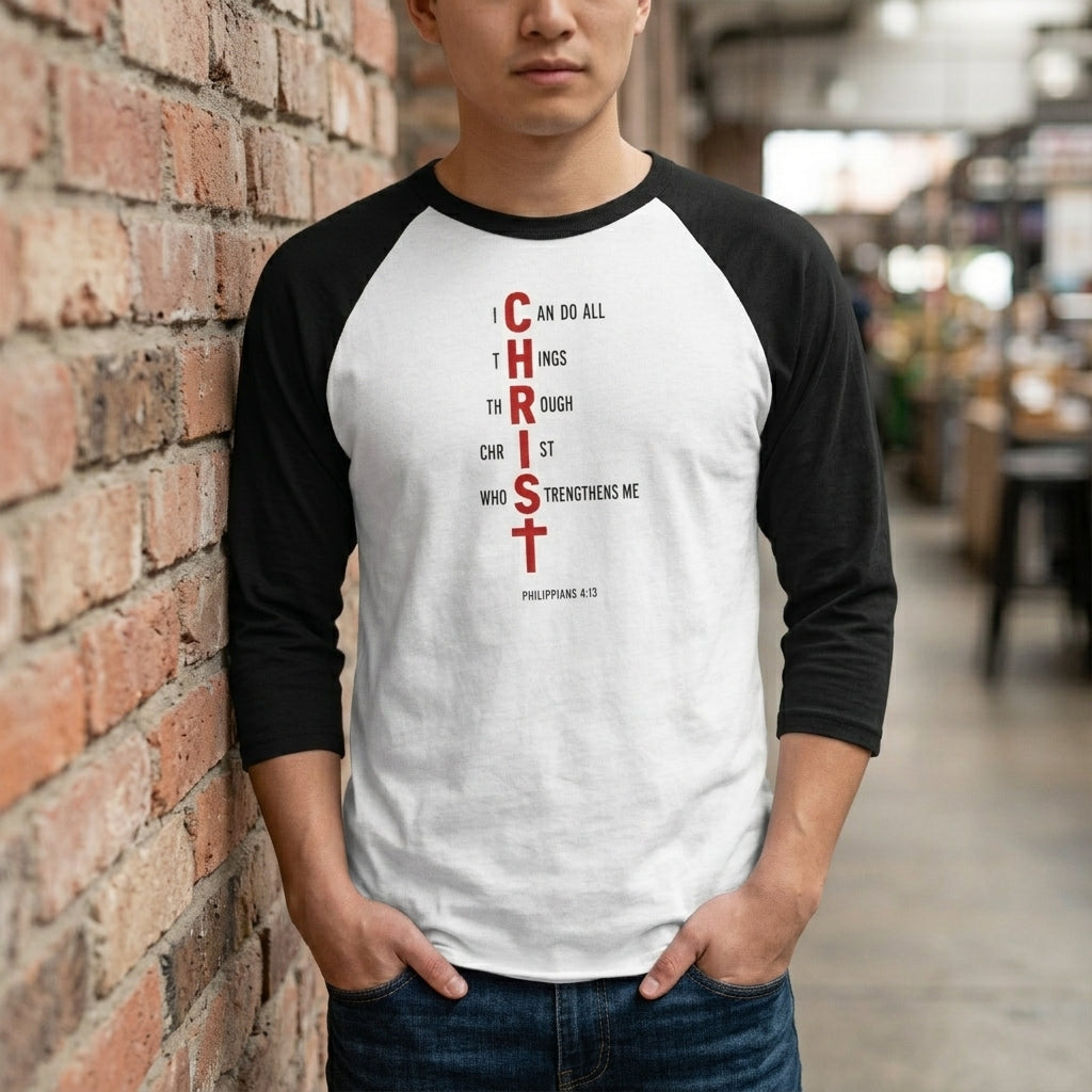 I Can Do All Things Through Christ — Unisex Raglan Tee