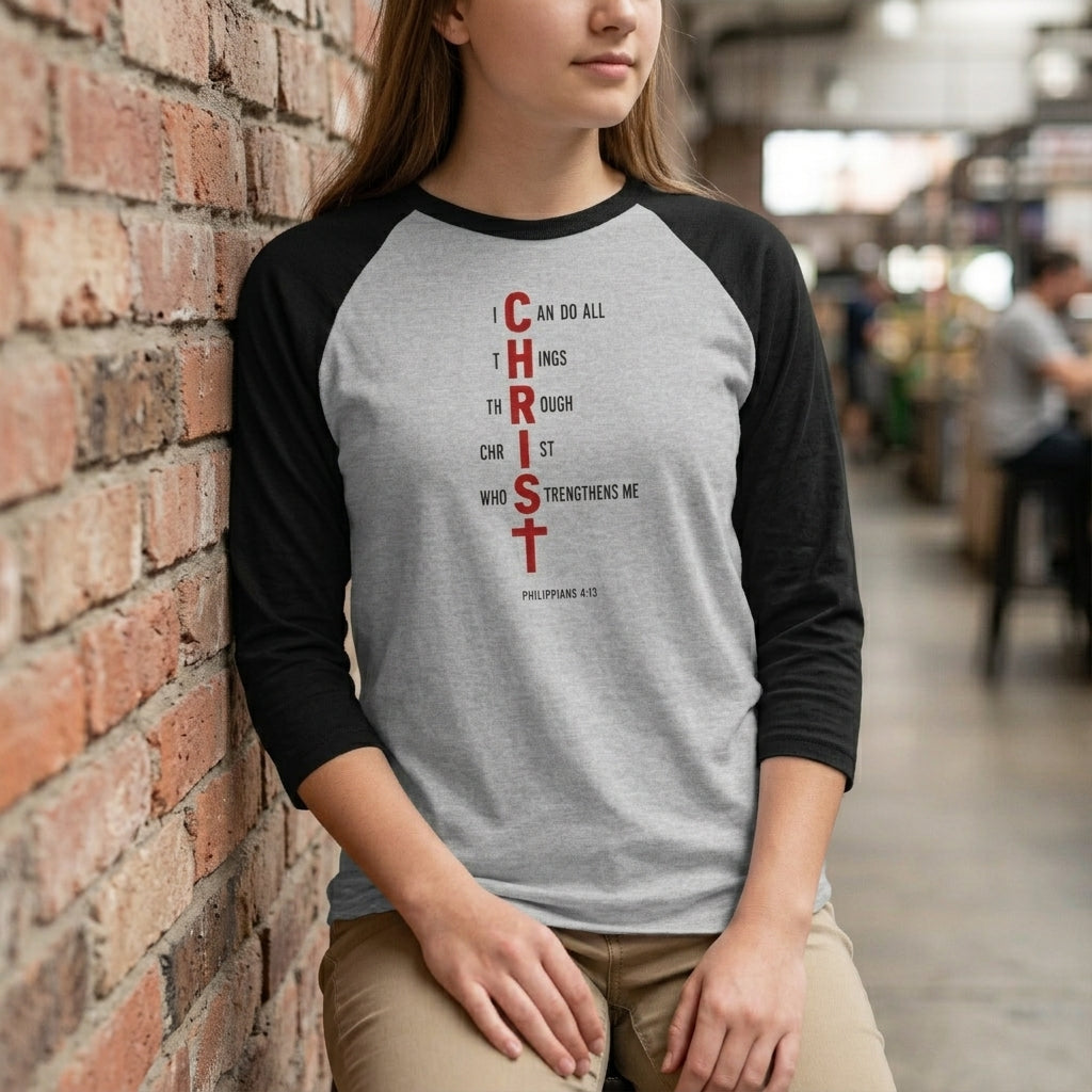 I Can Do All Things Through Christ — Unisex Raglan Tee