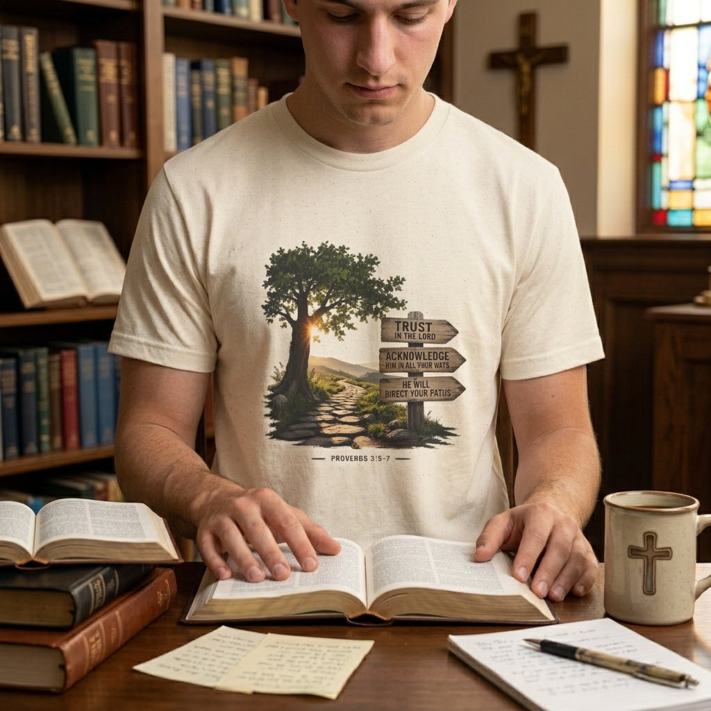 Trust in the Lord - Proverbs 3:5-7 - Inspirational Christian Tee