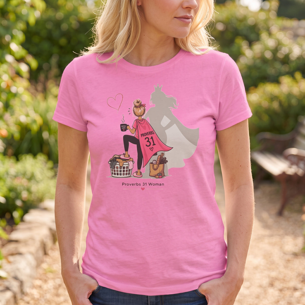 Proverbs 31 Woman Tee — Blonde