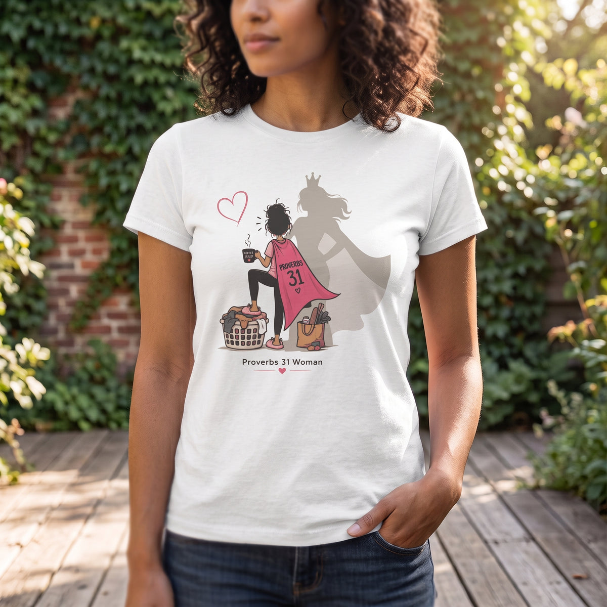 Proverbs 31 Woman Tee - Brunette
