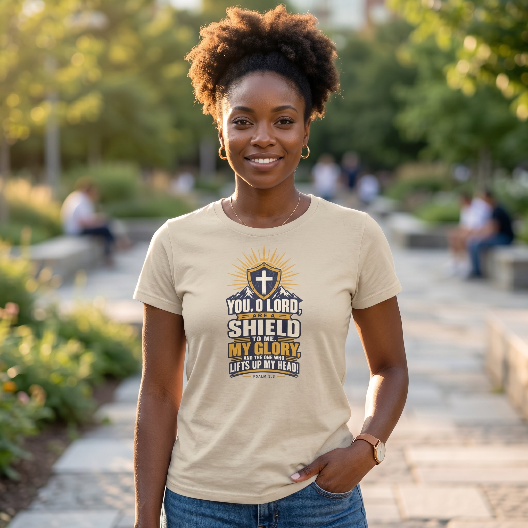 You, O Lord, Are a Shield to Me - Proverbs 3:3 - Unisex Graphic Tee