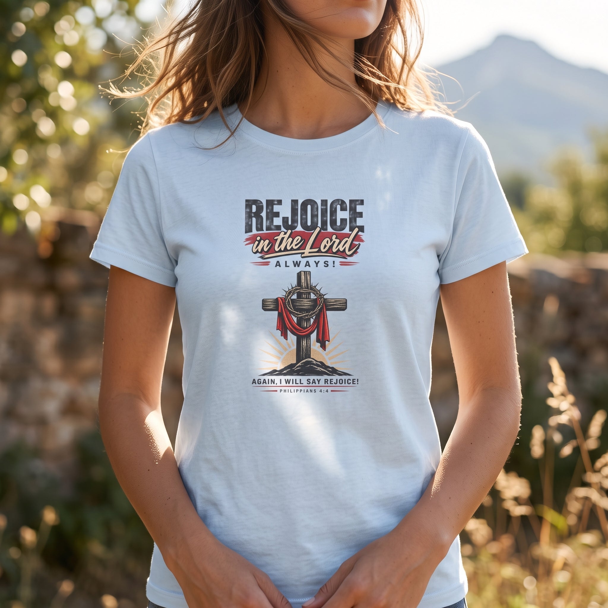 Rejoice in the Lord Always - Philippians 4:4 - Unisex Tee