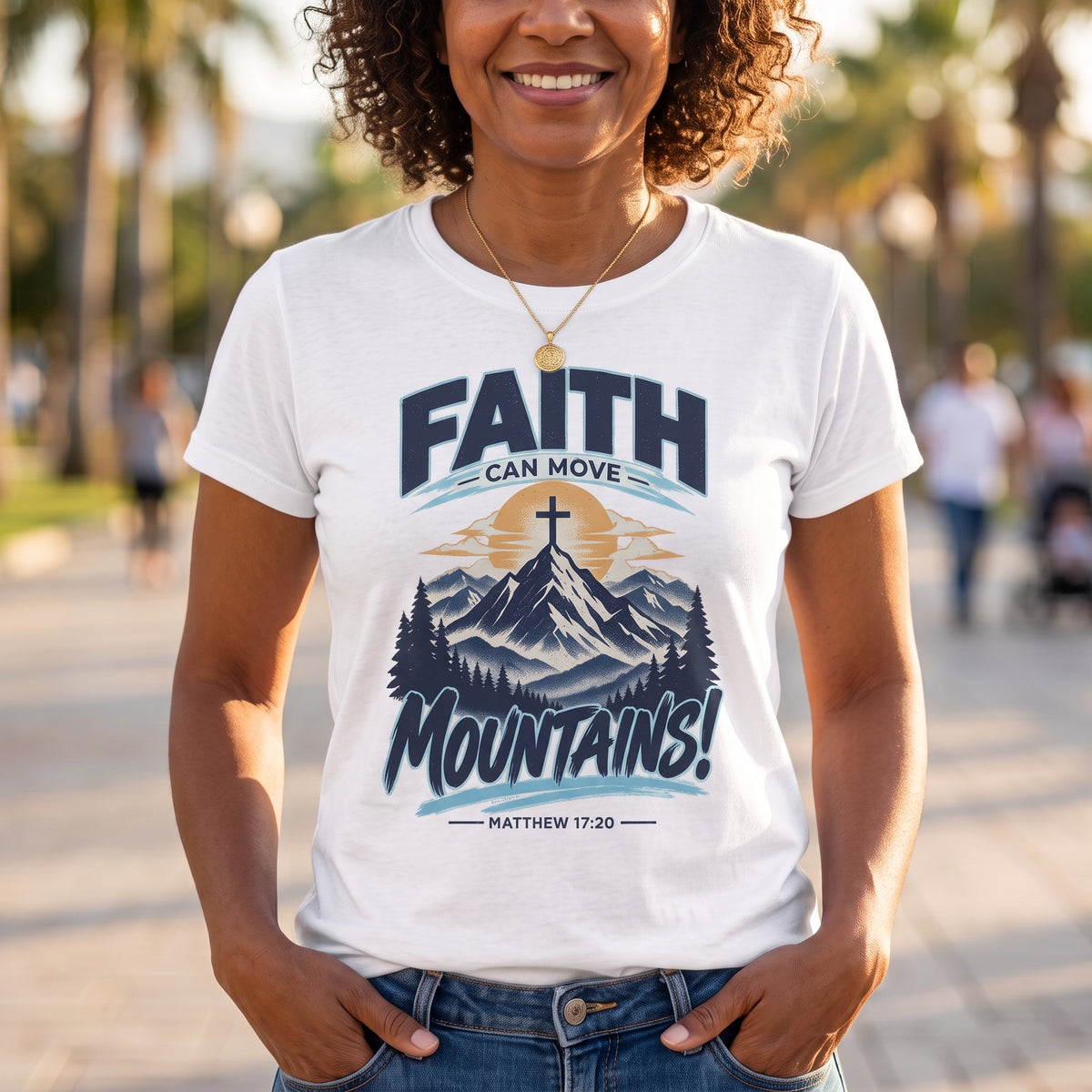 Faith Can Move Mountains Unisex Tee