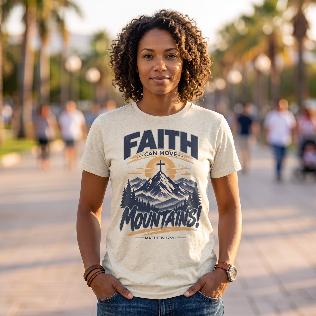 Faith Can Move Mountains Unisex Tee
