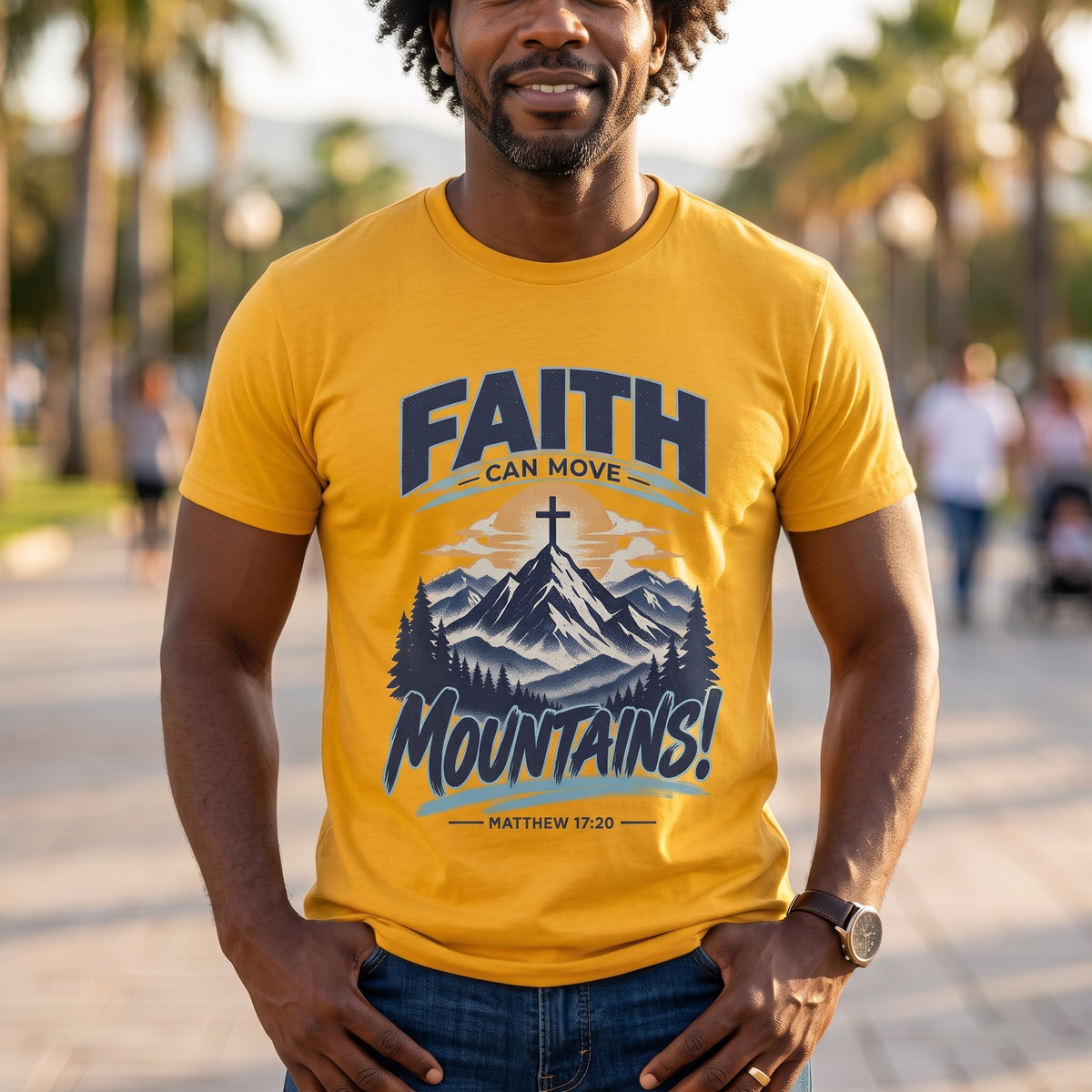 Faith Can Move Mountains Unisex Tee