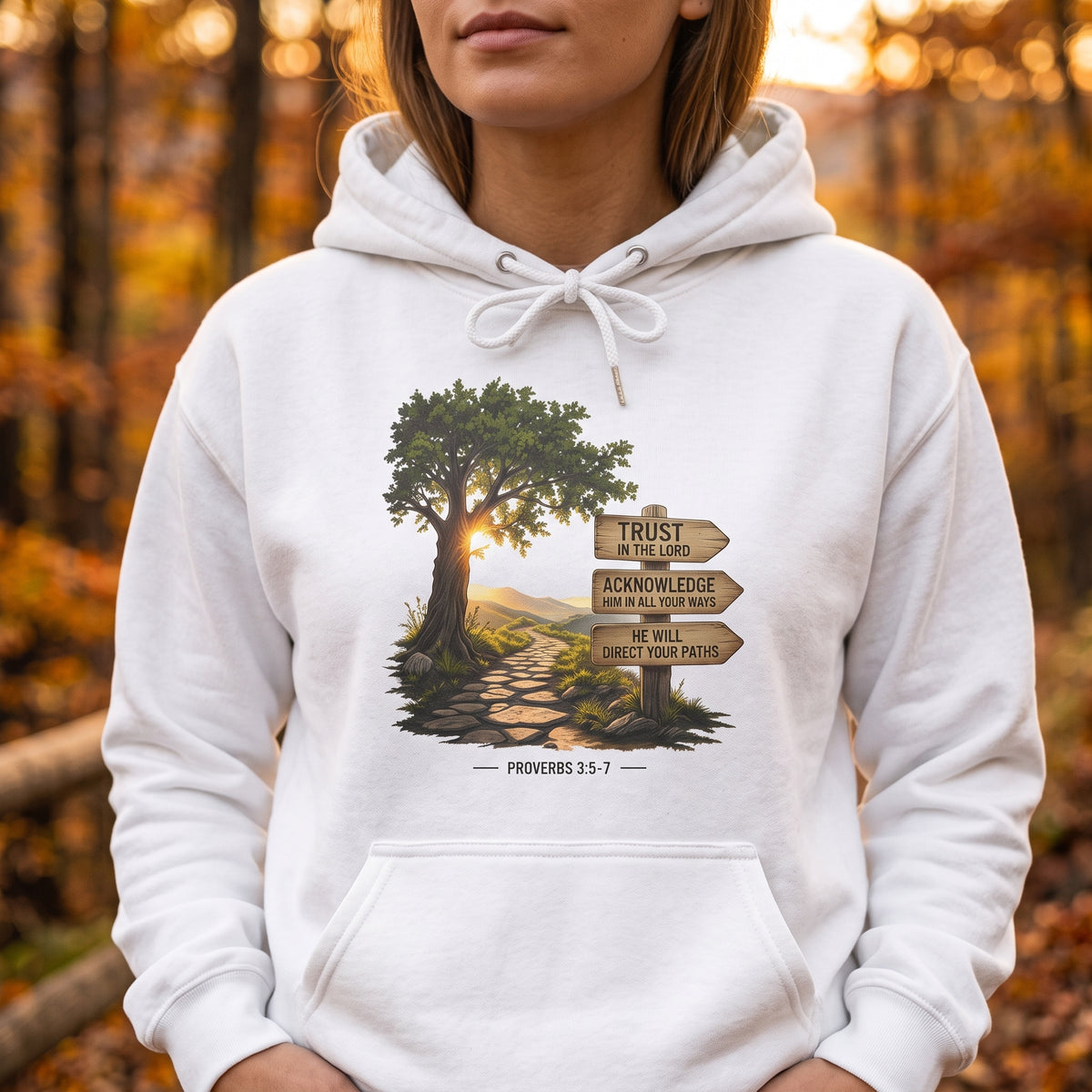 Trust in the Lord - Proverbs 3:5-7 - Hoodie Unisex