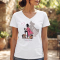 Proverbs 31 Woman - Brunette V-Neck Tee