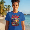 Trini -  "Listen! God is calling you." - Trinidad Faith Tee