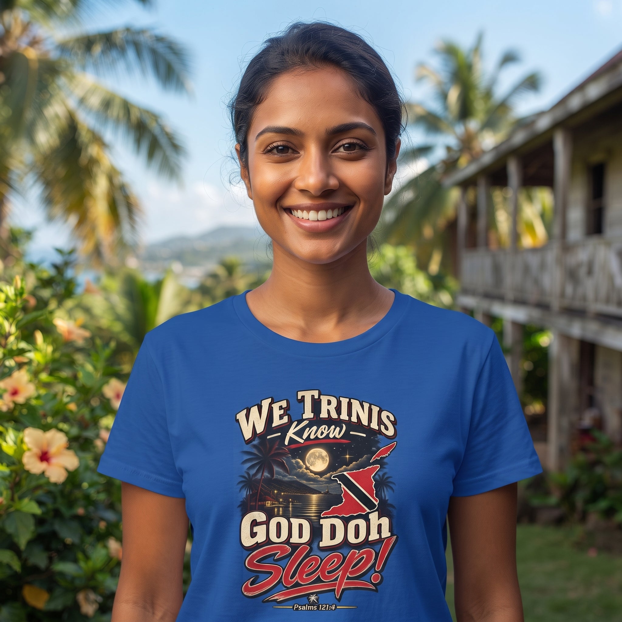 We Trinis Know God Doh Sleep - Trinidad Graphic Tee