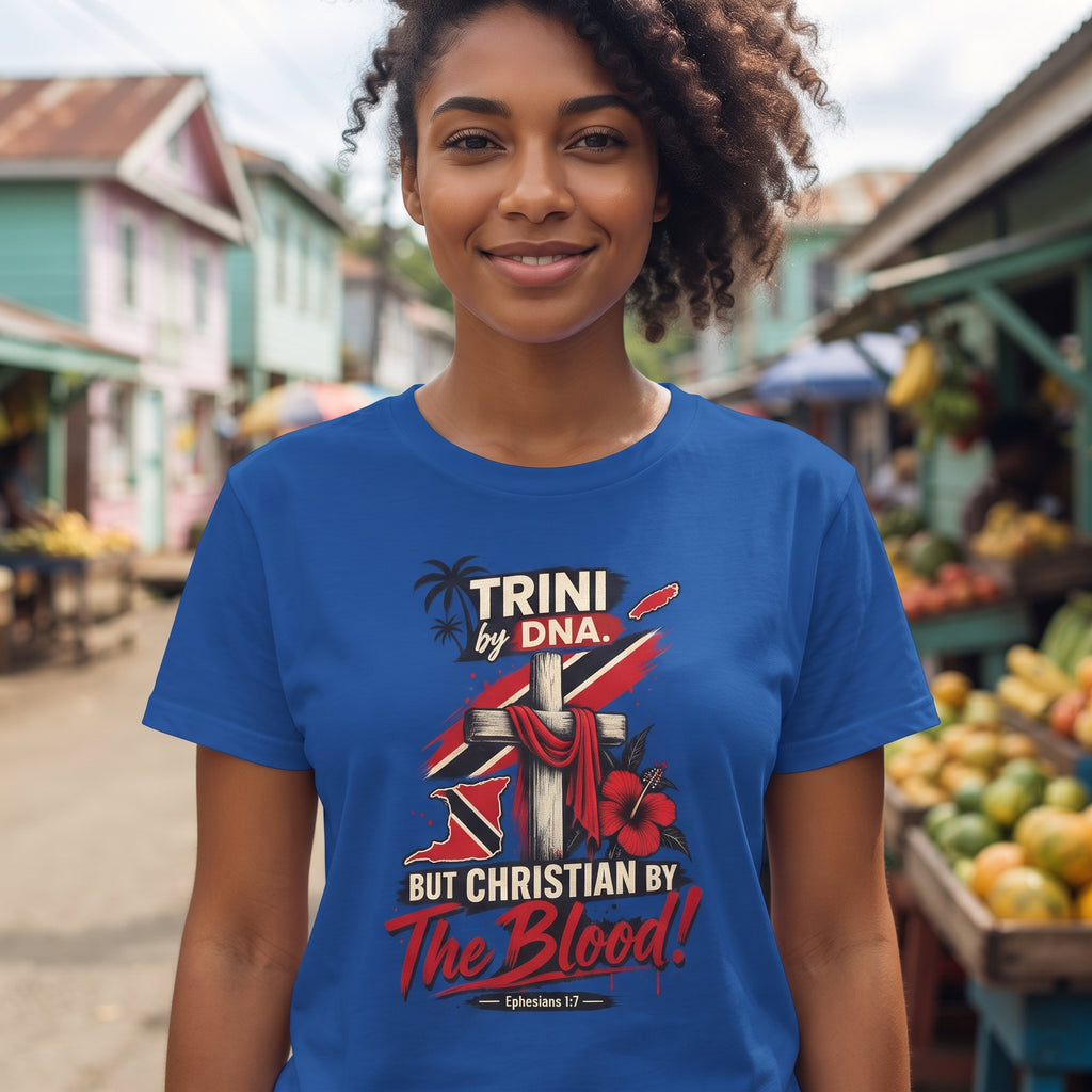 Trini by DNA - Christian by The Blood - Trinidad Unisex Tee