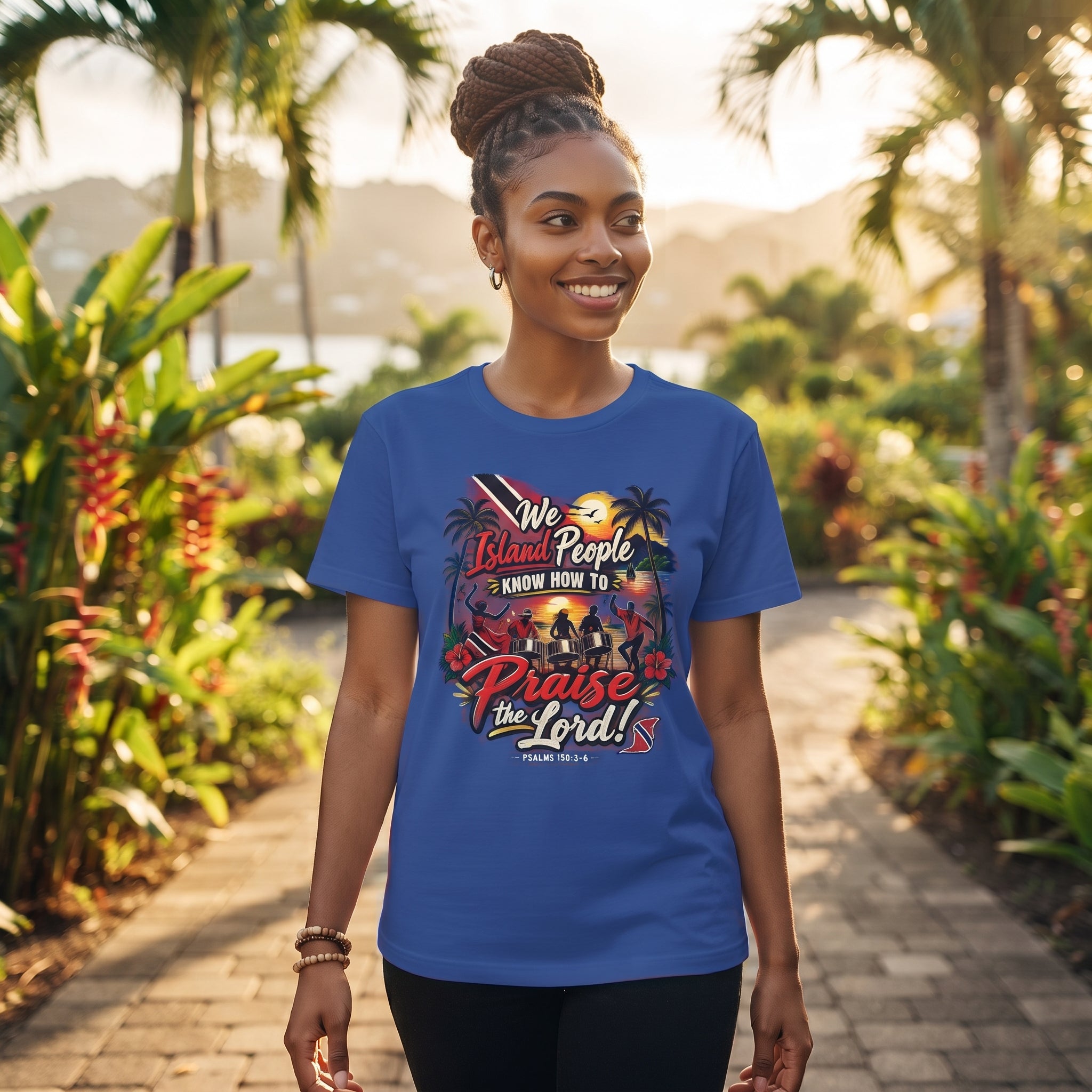 We Island People Know How to Praise the Lord - Trinidad Faith Tee