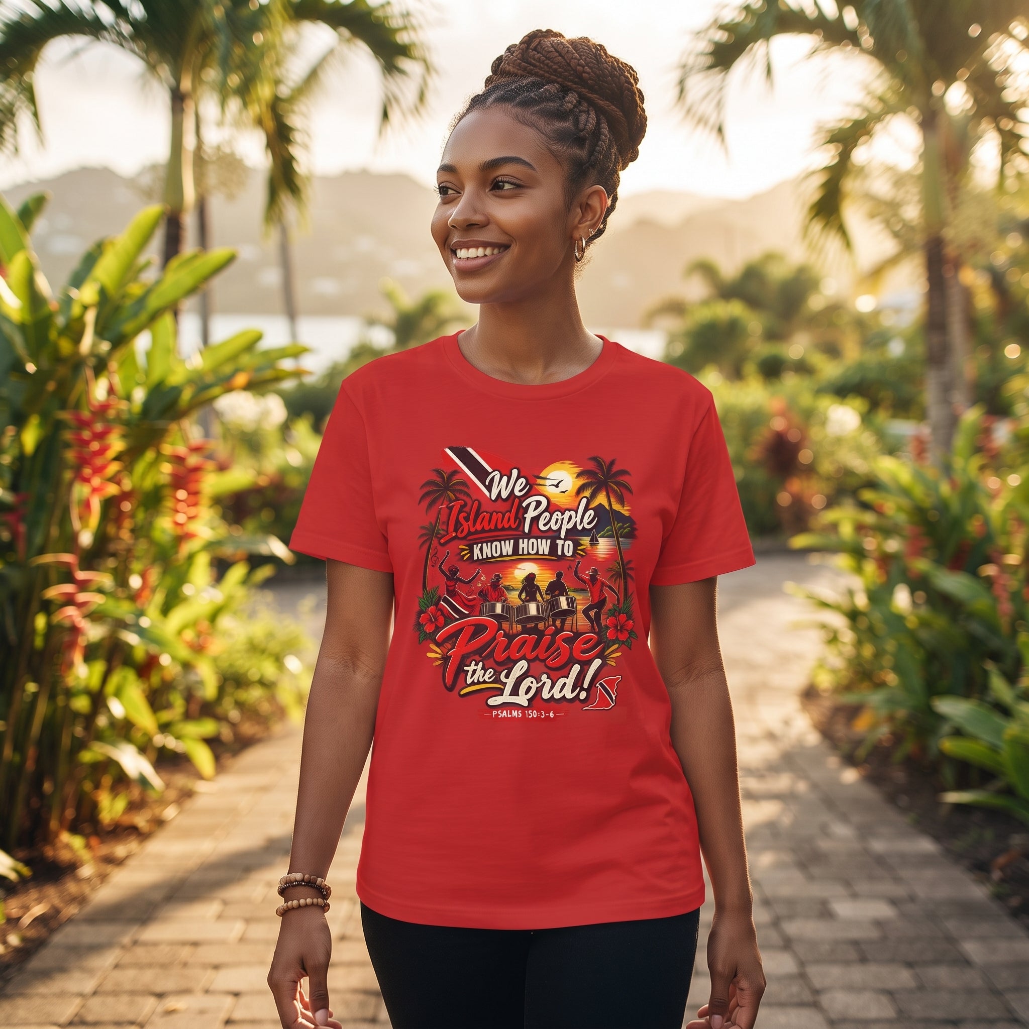 We Island People Know How to Praise the Lord - Trinidad Faith Tee