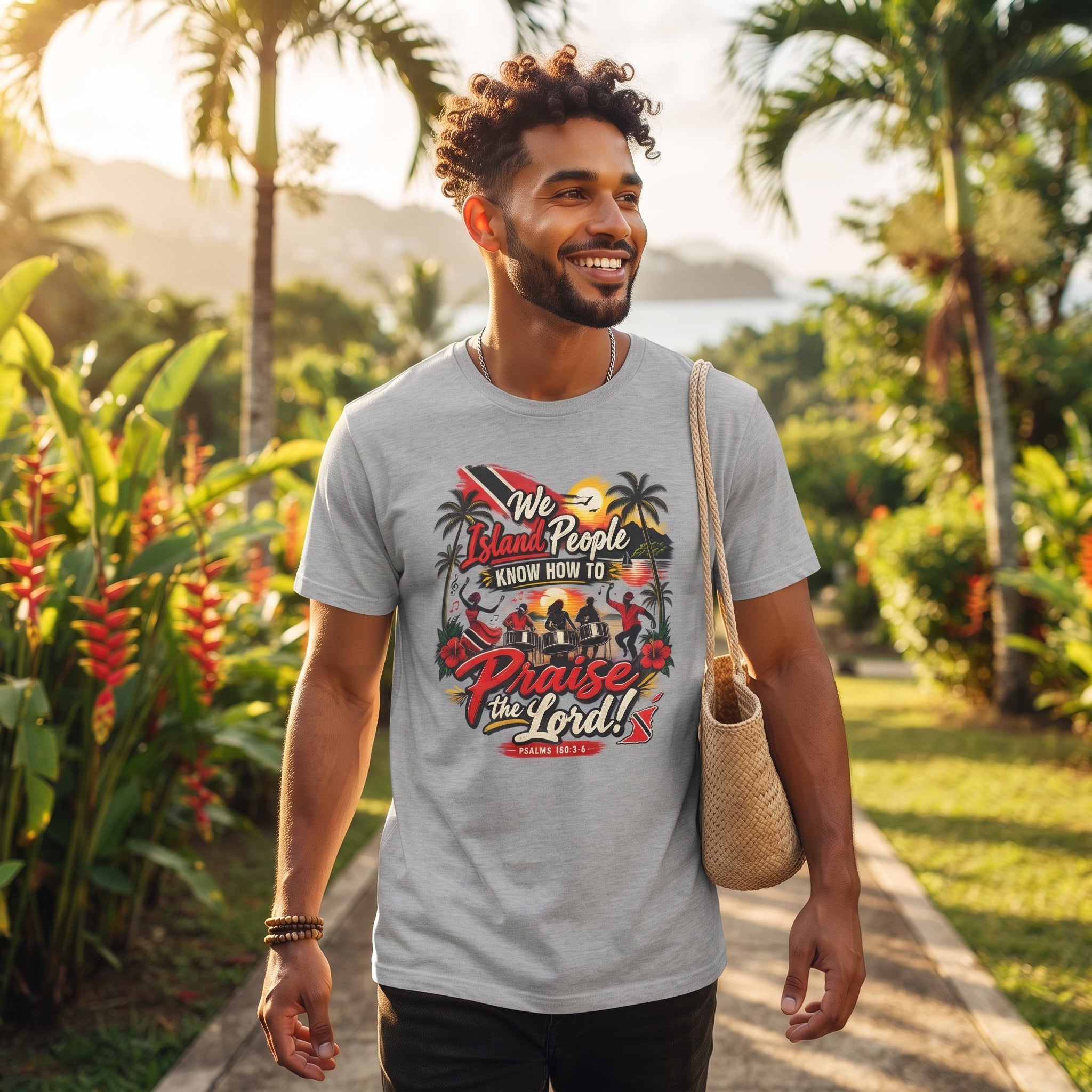 We Island People Know How to Praise the Lord - Trinidad Faith Tee