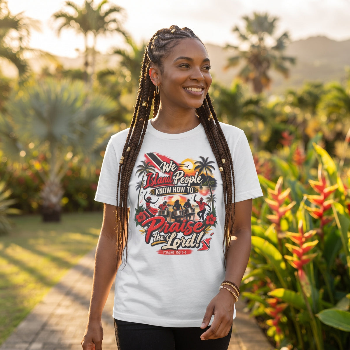 We Island People Know How to Praise the Lord - Trinidad Faith Tee