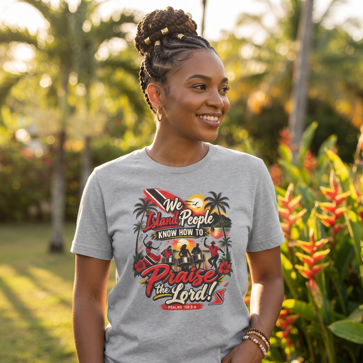 We Island People Know How to Praise the Lord - Trinidad Faith Tee