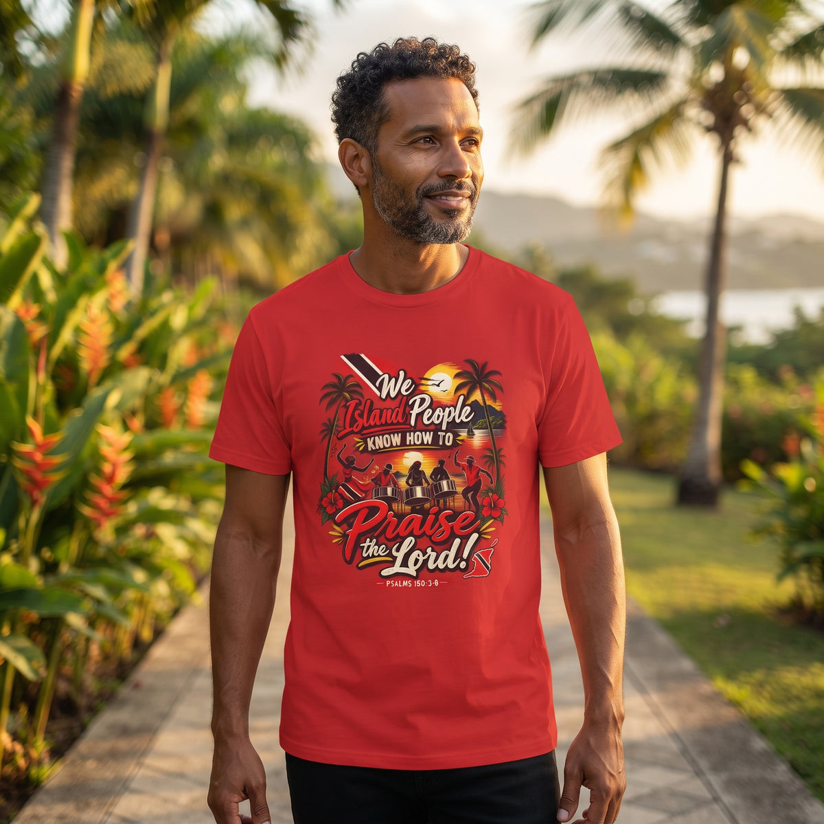 We Island People Know How to Praise the Lord - Trinidad Faith Tee