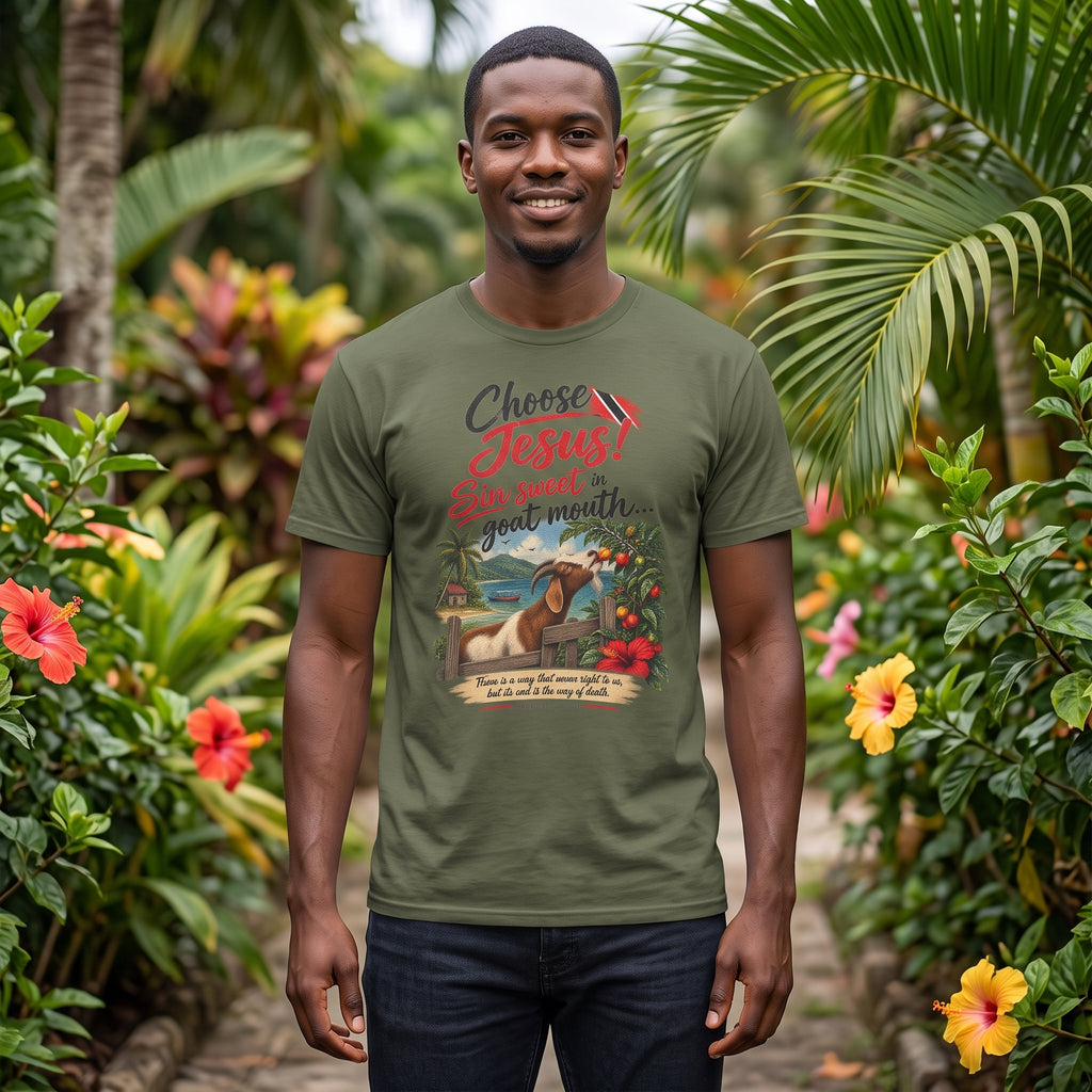 Choose Jesus - Sin Sweet in Goat Mouth - Trinidad Graphic Tee