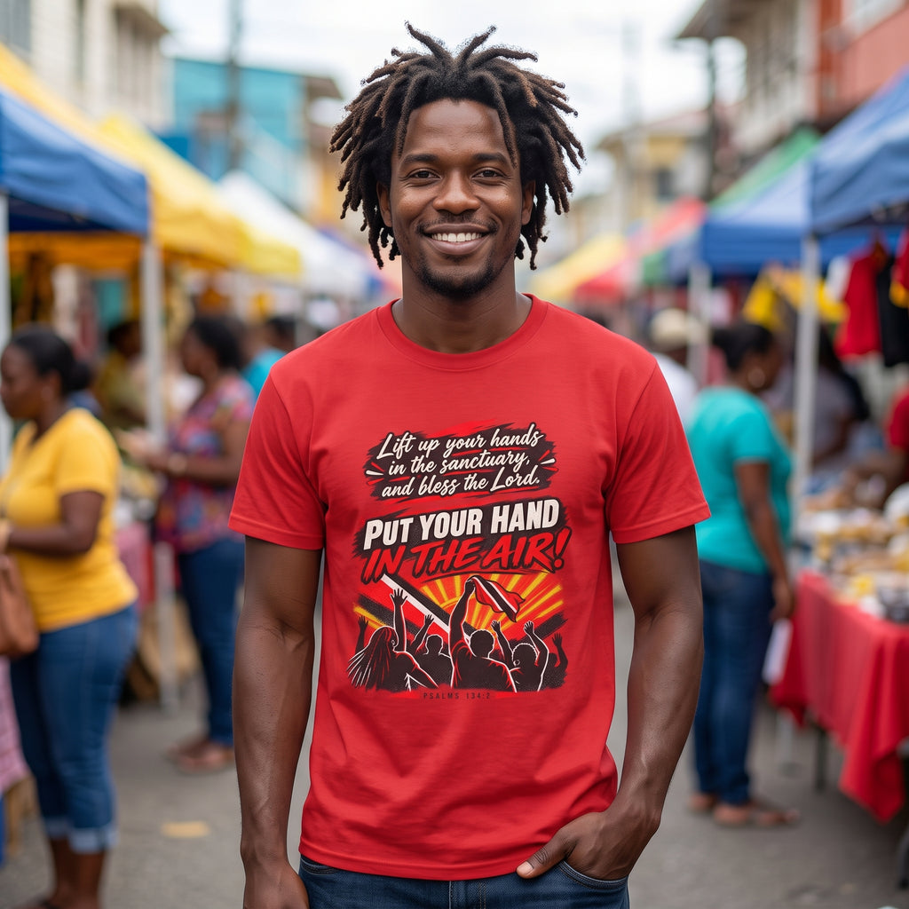 Put Your Hand in the Air - Worship - Trinidad Graphic Tee