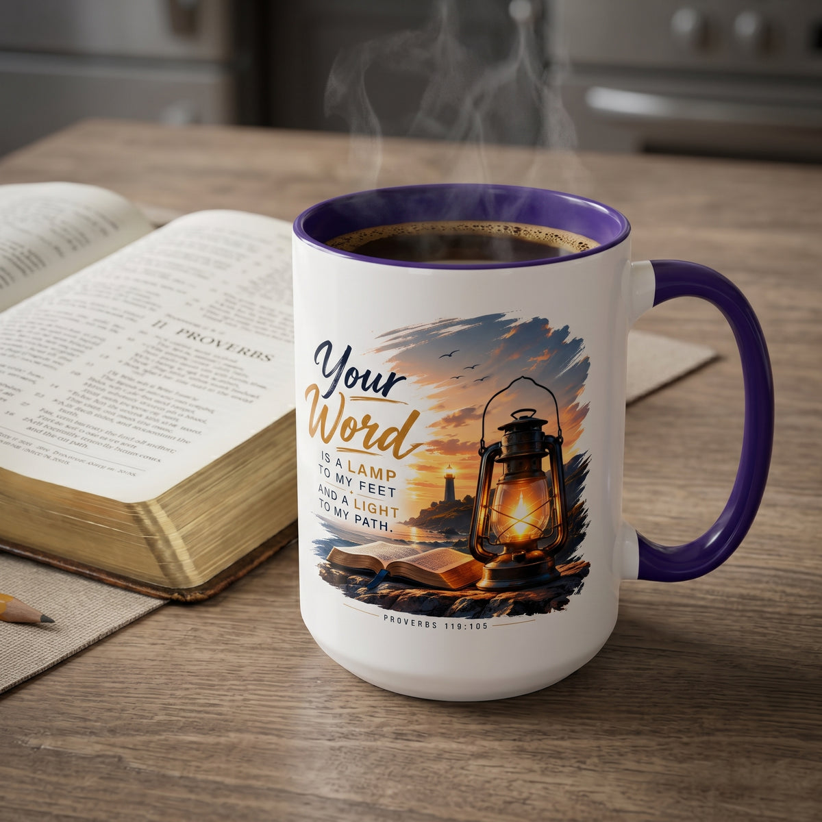 Your Word is a Lamp to my Feet - Christian Faith Coffee Mug (11oz/15oz)