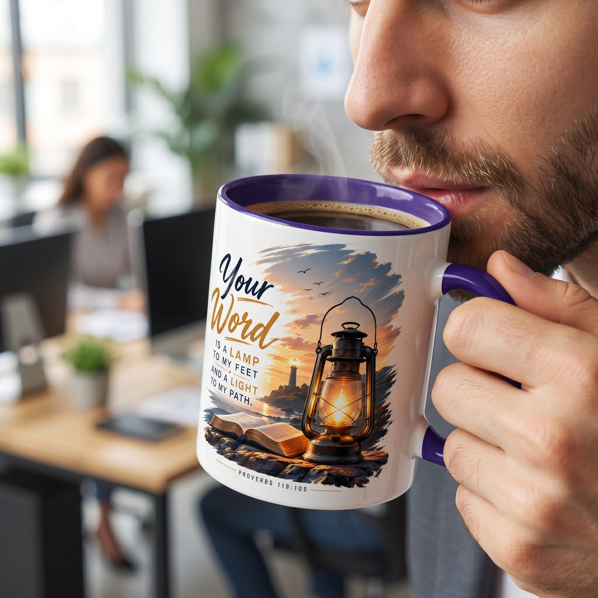 Your Word is a Lamp to my Feet - Christian Faith Coffee Mug (11oz/15oz)