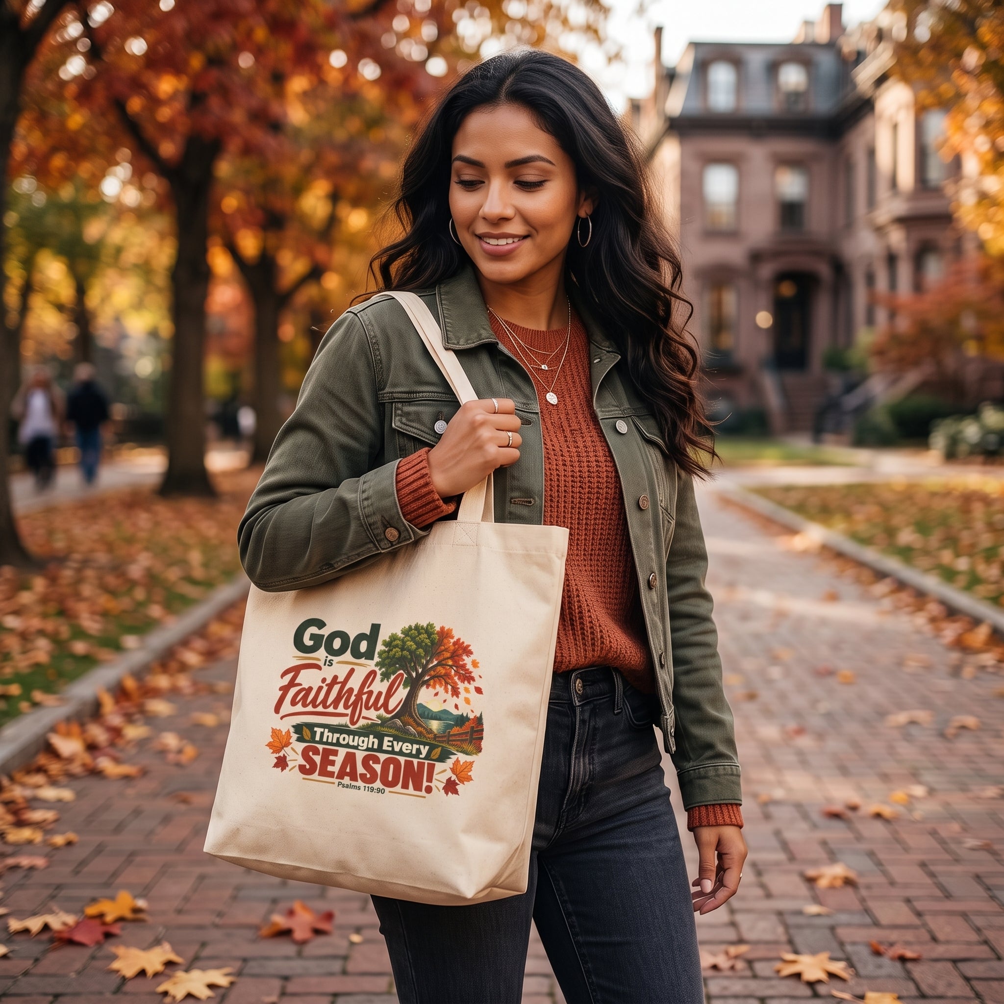 God Is Faithful Through Every Season - Canvas Tote Bag