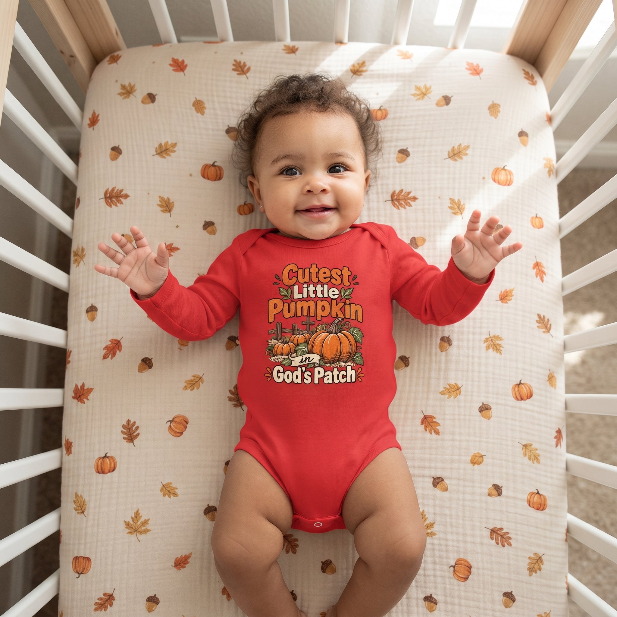 Infant - Cutest Little Pumpkin in God's Patch - Fall Baby Bodysuit