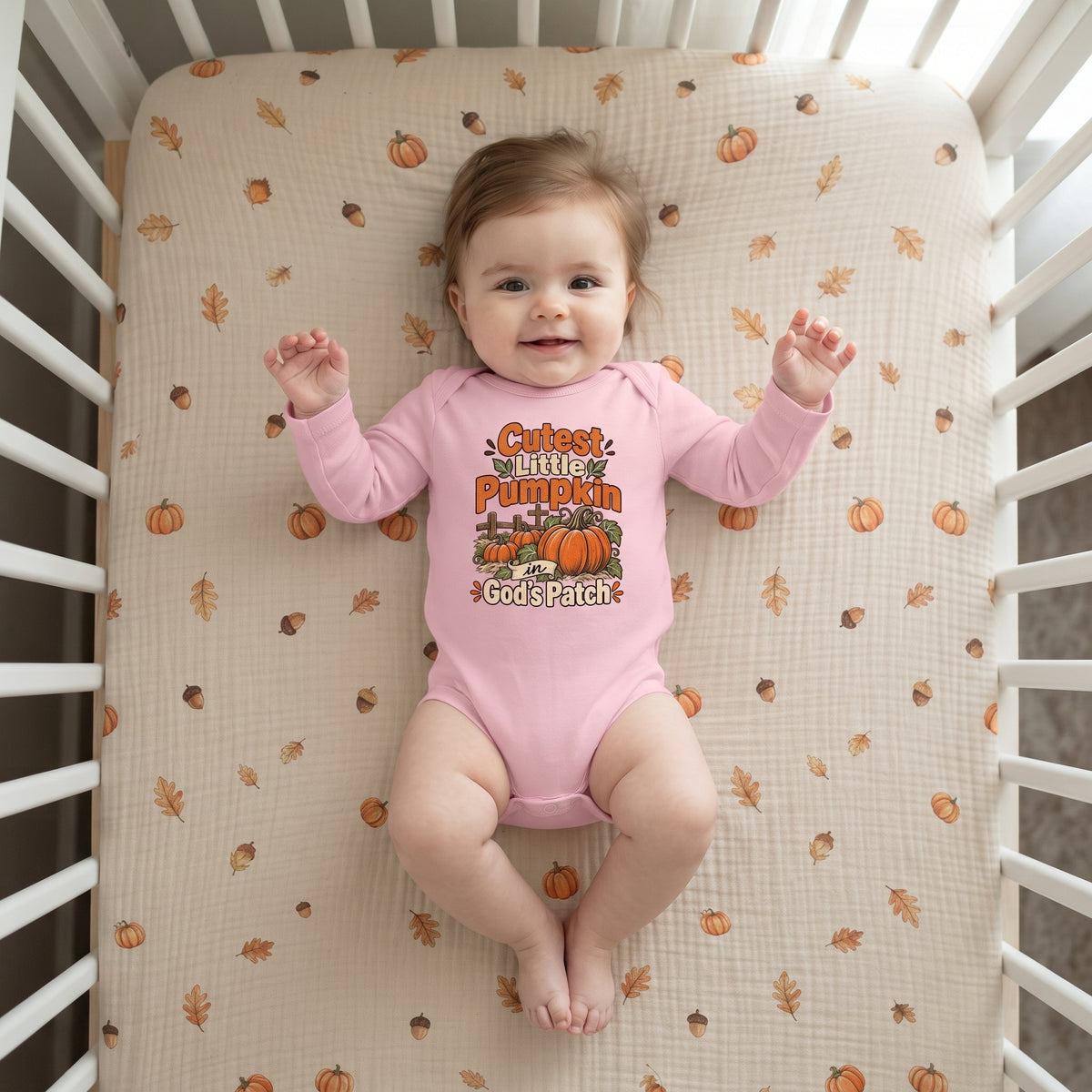 Infant - Cutest Little Pumpkin in God's Patch - Fall Baby Bodysuit