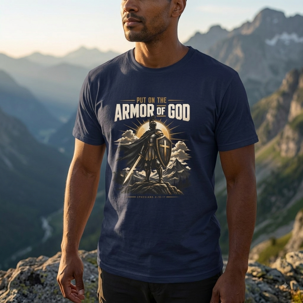 Put on the Armor of God  - Graphic Men's Tee Ephesians 6:10-17