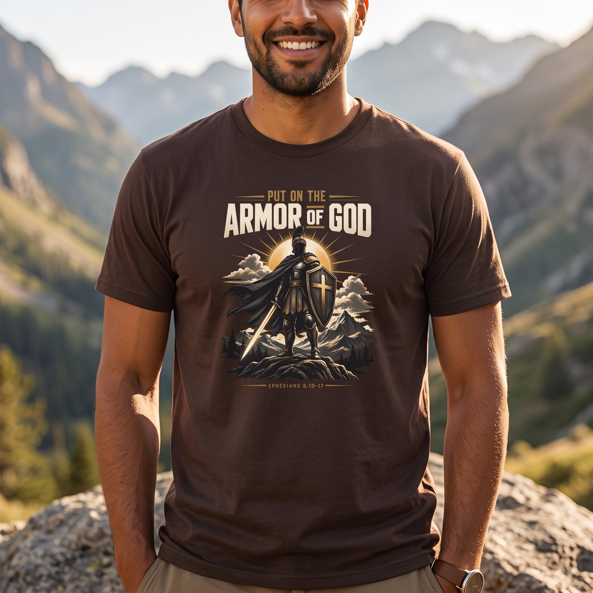 Put on the Armor of God  - Graphic Men's Tee Ephesians 6:10-17