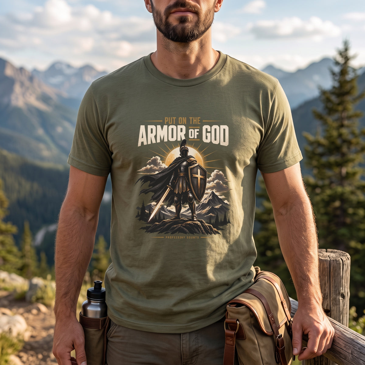 Put on the Armor of God  - Graphic Men's Tee Ephesians 6:10-17