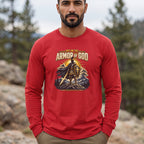 Armor of God Men's Long Sleeve Graphic Tee, Cotton