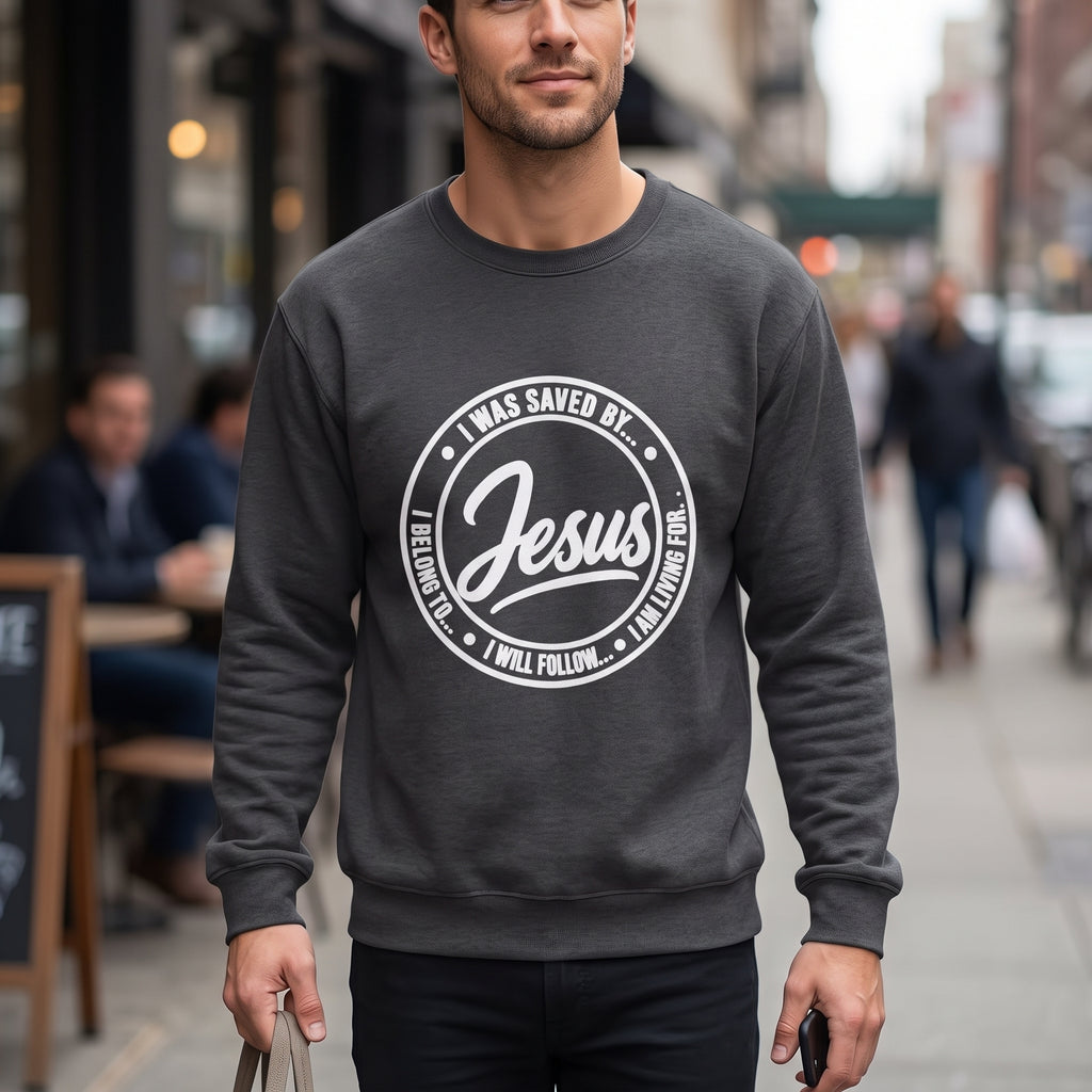 Jesus - I Will Follow - Christian Graphic Sweatshirt/Pullover